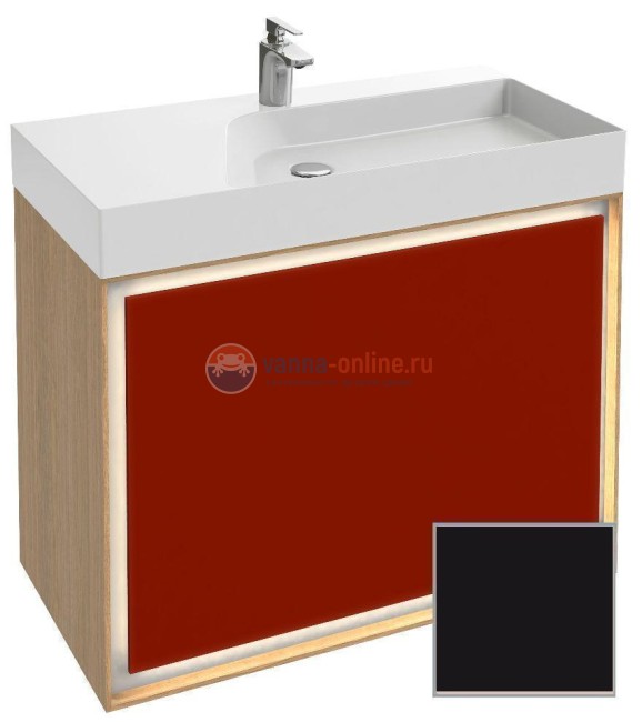 Тумба под раковину Jacob Delafon Rythmik Pure 90 см EB1771-M61, цвет черный матовый Тумба под раковину Jacob Delafon Rythmik Pure 90 см EB1771-M61, цвет черный матовый