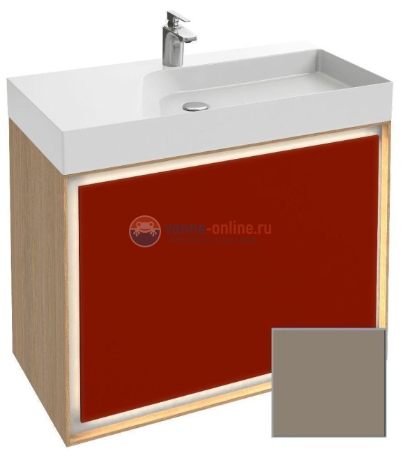 Тумба под раковину Jacob Delafon Rythmik Pure 90 см EB1771-M65 светло-коричневый матовый Тумба под раковину Jacob Delafon Rythmik Pure 90 см EB1771-M65 светло-коричневый матовый