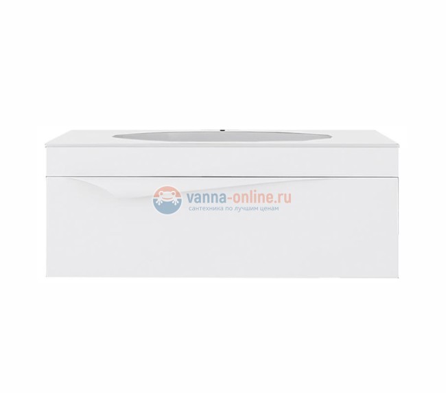 Тумба с раковиной Clarberg Papyrus PAP0112, белая