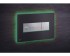 Кнопка управления AlcaPlast M1475-AEZ112 с цветной пластиной, светящаяся кнопка черная матовая, свет зеленый