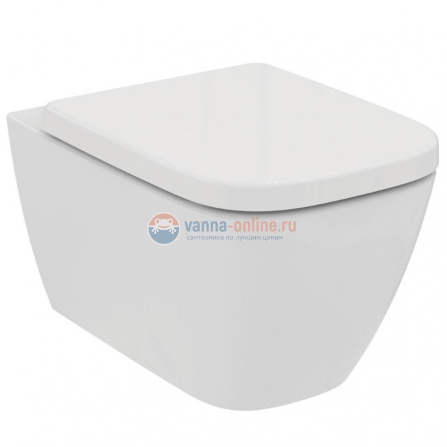 Подвесной безободковый унитаз с технологией RimLS+ Ideal Standard i.life B T461401