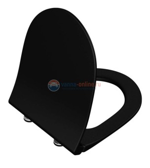 Крышка-сиденье Vitra Sento 120-083-009, тонкое, микролифт, черный Крышка-сиденье Vitra Sento 120-083-009, тонкое, микролифт, черный