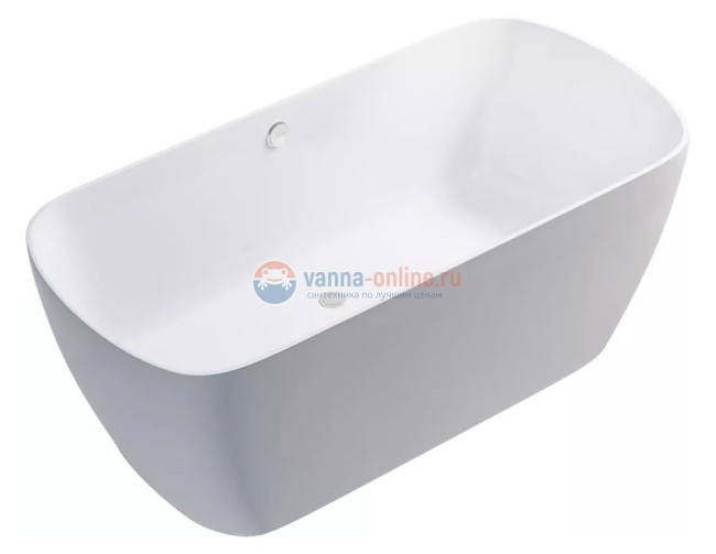 Ванна из литьевого мрамора Astra-Form Антарес, 160 x 75 см, белый