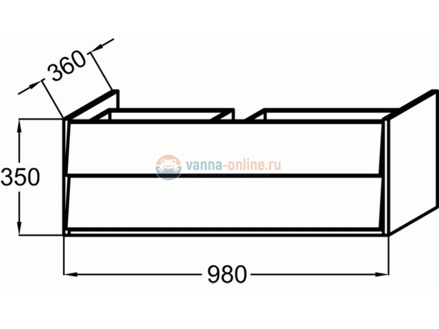Тумба под раковину Jacob Delafon Escale, белый бриллиант, 98 см, EB760-G1C Тумба под раковину Jacob Delafon Escale, белый бриллиант, 98 см, EB760-G1C