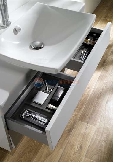 Тумба под раковину Jacob Delafon Escale, белый бриллиант, 98 см, EB760-G1C Тумба под раковину Jacob Delafon Escale, белый бриллиант, 98 см, EB760-G1C