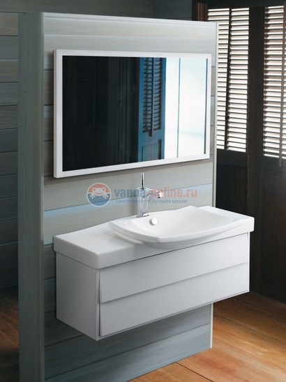 Тумба под раковину Jacob Delafon Escale, белый бриллиант, 98 см, EB760-G1C Тумба под раковину Jacob Delafon Escale, белый бриллиант, 98 см, EB760-G1C