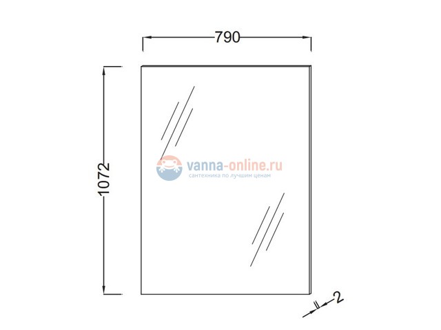 Зеркало Jacob Delafon Structura 80 см, EB1209-NF, белый Зеркало Jacob Delafon Structura 80 см, EB1209-NF, белый