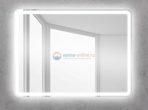 Зеркало BelBagno SPC-MAR-500-600-LED-BTN 50 x 60 см со встроенным светильником и кнопочным выключателем