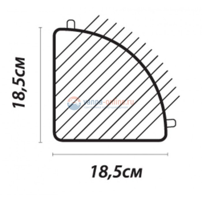Полка угловая Fixsen FX-858-3 трехэтажная, антик