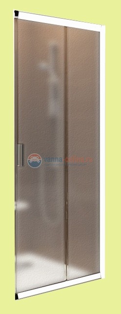 Душевая дверь Ravak Blix BLRV2K-110 1XVD0100ZG, профиль белый, стекло Грейп