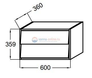 Тумба под раковину Jacob Delafon Escale белая, 60 см, EB764-N21