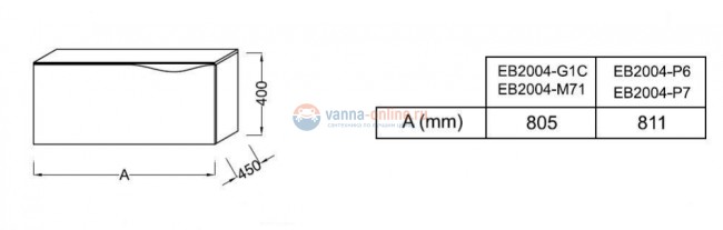 Модуль подвесной Jacob Delafon Stillness 80 см, EB2004-P7, цвет - темный дуб Модуль подвесной Jacob Delafon Stillness 80 см, EB2004-P7, цвет - темный дуб