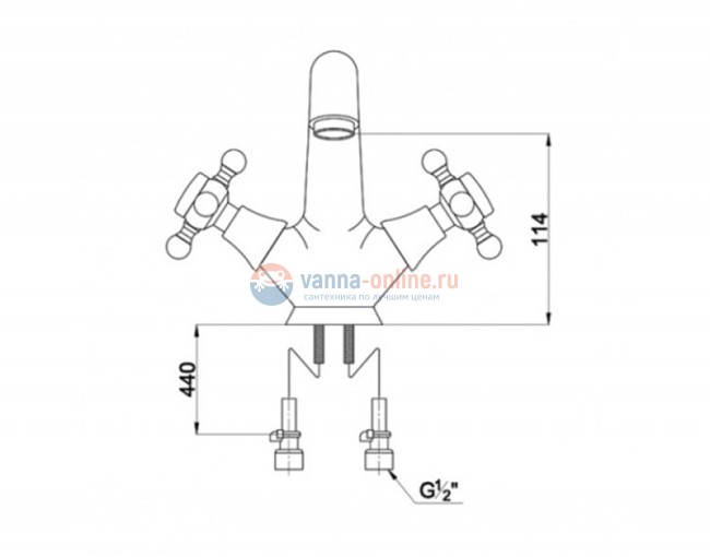 Смеситель для раковины Timo Nelson 1911F chrome Смеситель для раковины Timo Nelson 1911F chrome