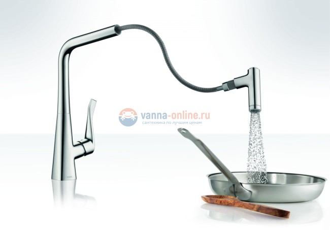 Смеситель Hansgrohe Talis Select S 220 72822800 для кухонной мойки, сталь
