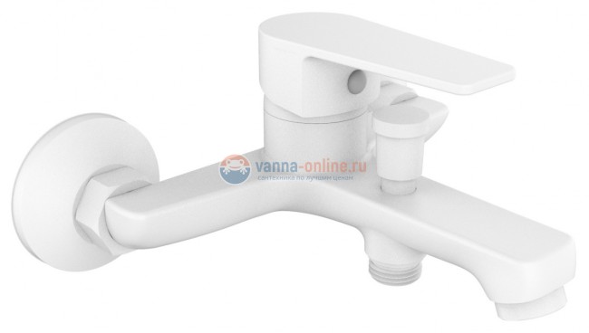 Смеситель Orange Loop M26-100W для ванны и душа, белый Смеситель Orange Loop M26-100W для ванны и душа, белый