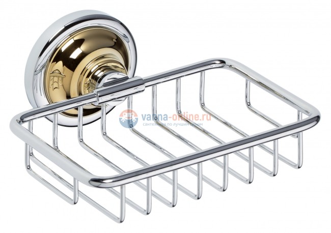 Мыльница прямоугольная Bemeta Retro 144208168 14 x 14.2 x 6.5 см, хром/золото Мыльница прямоугольная Bemeta Retro 144208168 14 x 14.2 x 6.5 см, хром/золото