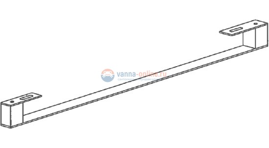 Полотенцедержатель Jacob Delafon E4122-CP д/раковин 80 см со столешницей Formilia Rythmik (хром)