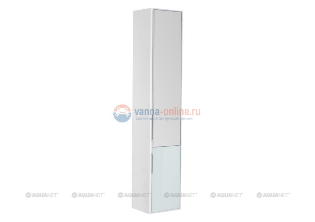 Шкаф-пенал Aquanet Гласс 35 00196962, цвет белый