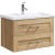 Тумба с раковиной Aqwella Фостер FOS01082DS 80 см подвесная, дуб сонома  (FOS01082DS/УТ-00039932)