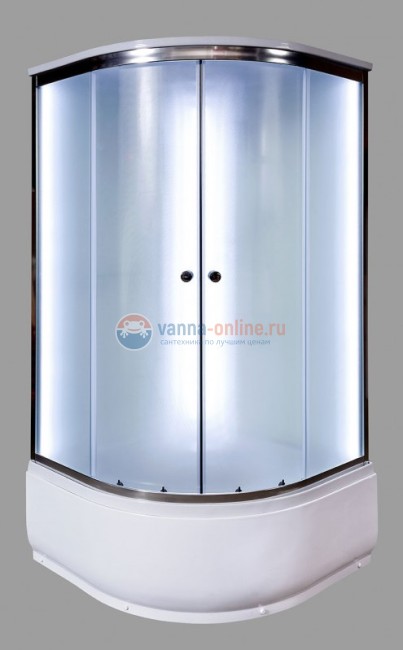 Душевая кабина Deto D D80S LED 80 x 80 см, с крышей и LED подсветкой