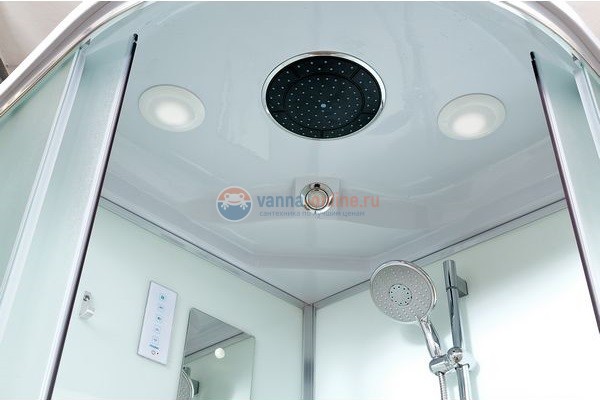 Душевая кабина Deto D D80S LED 80 x 80 см, с крышей и LED подсветкой