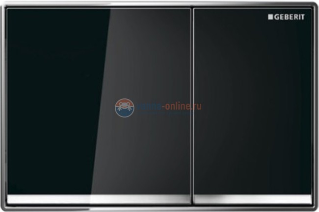 Клавиша Geberit Omega Type 60 115.081.SJ.1, черное стекло