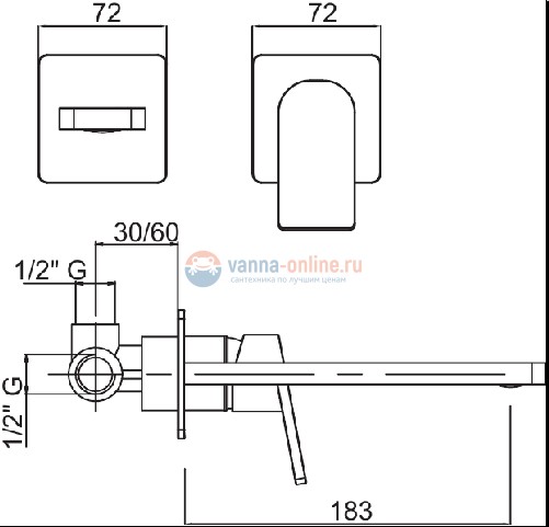 Смеситель Cezares Trend TREND-BLS1-01-Cr для раковины