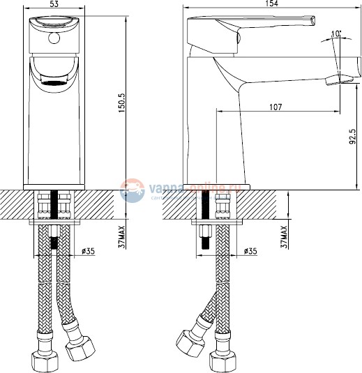 Смеситель Iddis Runo RUNSB00i01 для раковины