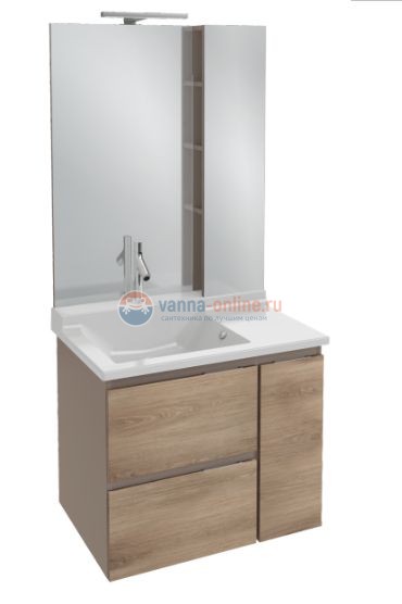 Зеркало шкаф Jacob Delafon Soprano 80 EB1336-NF, с полками Зеркало шкаф Jacob Delafon Soprano 80 EB1336-NF, с полками