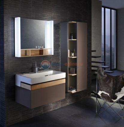 Пенал Jacob Delafon Terrace EB1179G-N23, подвесной, L/R, коричневый лак