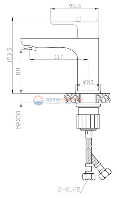 Смеситель Orange Thermo T19-021cr для раковины Смеситель Orange Thermo T19-021cr для раковины