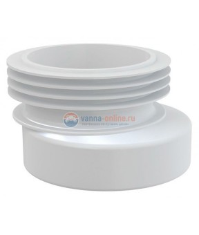 Манжета для унитаза эксцентрическая Alcaplast A990, смещение 20 мм