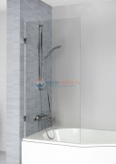 Стеклянная шторка для ванны Riho Scandic Soft Q107 90 x 150 см, правая