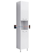 Пенал Aqwella Аллегро Agr.05.04 40 см напольный, с корзиной, левый/правый, белый