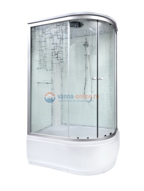 Душевая кабина Deto Em EM4512 L/R 120 x 80 см, с крышей, стандартная