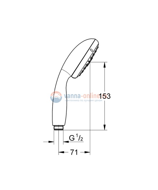 Ручной душ Grohe Tempesta New 28421002 Ручной душ Grohe Tempesta New 28421002
