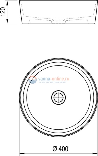 Раковина Ravak Uni Slim XJX01140002, 40 см, цвет белый