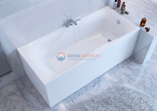 Ванна из литьевого мрамора Astra-Form Вега Люкс, 180 x 80 см, белый