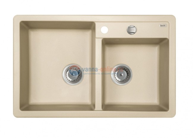Кухонная мойка Iddis Vane G V24S782i87 78 x 50 x 22.7 см, Granucryl, 2 чаши, светло-бежевый (сафари)