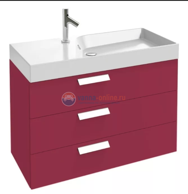Тумба под раковину Jacob Delafon Rythmik EB1311-R3 цвет Малиновый