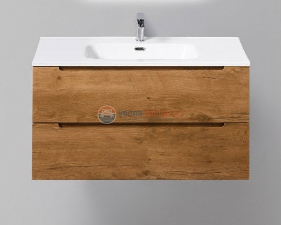 Тумба с раковиной Belbagno Etna ETNA-900-2C-SO-RN-P 90 см, подвесная, цвет натуральный дуб (rovere nature)