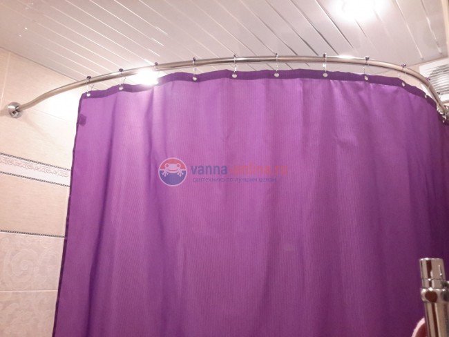 Карниз дуга Акватек KARN-0000021 155x155 см для ванны Поларис2