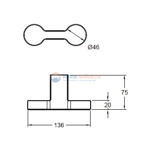 Крючок Jacob Delafon Singulier 15218D-CP двойной