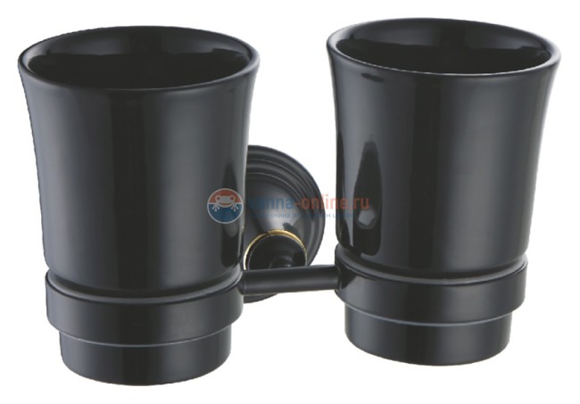 Стакан Fixsen Luksor FX-71607B двойной, черный
