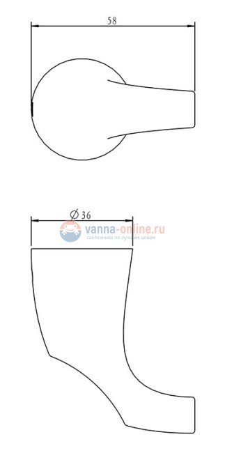 Крючок одинарный Rush Devon DE75210