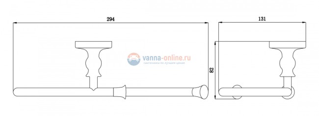 Полотенцедержатель Rush Crete CR35511