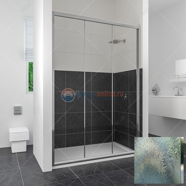 Душевая дверь RGW CL-11, 04091109-51, 90 х 185 см раздвижная, стекло шиншилла, хром Душевая дверь RGW CL-11, 04091109-51, 90 х 185 см раздвижная, стекло шиншилла, хром