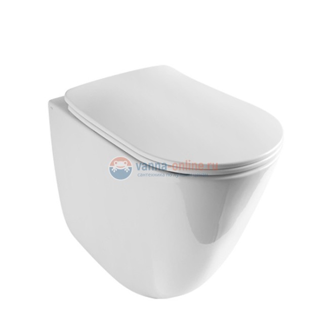 Унитаз приставной 550х360мм., AXA Eva безободковый