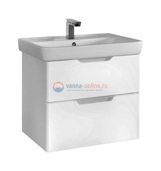 Тумба под раковину Dreja Q 55, белый лак Тумба под раковину Dreja Q 55, белый лак