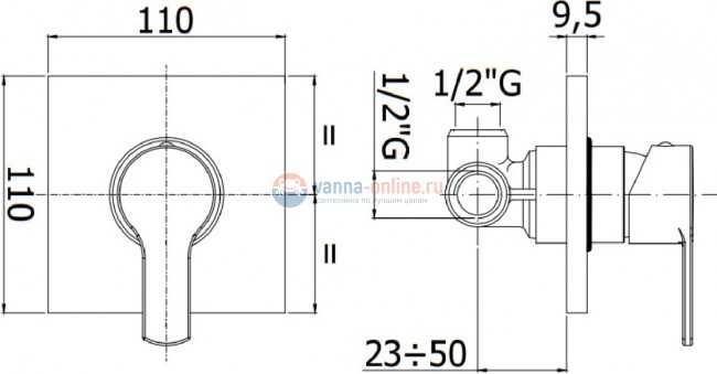 Смеситель для душа Cezares Ovest OVEST-DIM-BIO, белый матовый Смеситель для душа Cezares Ovest OVEST-DIM-BIO, белый матовый